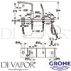 Grohe 19373000 Spare Diagram