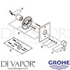 Grohe 19376000 Spare Tech Diagram