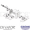 Grohe 19380 Mixer Spare Tech Diagram