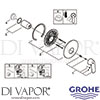 Grohe 19383000 Mixer Spare Diagram