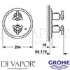 Grohe 19394000 Mixer Spare Diagram