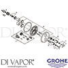 Grohe 19394000 Mixer Spare Tech Diagram
