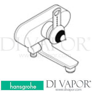 Hansgrohe 19400000 AXOR 1901 Single Lever Bath Mixer for Exposed Fitting 01/93 - 12/97 Spare Parts