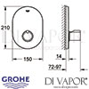 Grohe Tenso Central Thermostatic Mixer Dimensions
