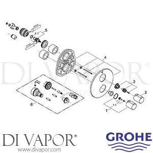 Grohe 19402 Tenso Thermostatic Shower Mixer Spare Parts