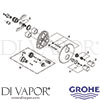 Grohe 19402000 Mixer Spare Diagram