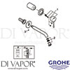 Grohe 19408BE1 Mixer Spare Diagram