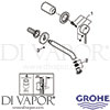 Grohe 19408DA1 Mixer Spare Diagram