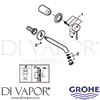 Grohe 19408GL1 Mixer Spare Diagram