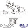 Grohe 19409001 Mixer Spare Tech Diagram