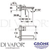 Grohe 19409DC1 Mixer Spare Diagram