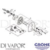 Grohe 19412 Mixer Spare Tech Diagram