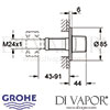 Grohe Ondus Concealed Valve Exposed Part Dimensions