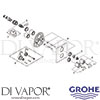 Grohe 19446 Spare Tech Diagram