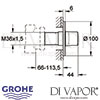 Grohe Ondus 5-Way Diverter Dimensions
