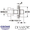 Grohe Ondus 5-Way Diverter Dimensions