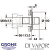 Grohe Ondus 5-Way Diverter Dimensions