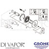 Grohe 19450 Mixer Spare Tech Diagram