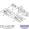 Grohe 19451 Mixer Spare Tech Diagram