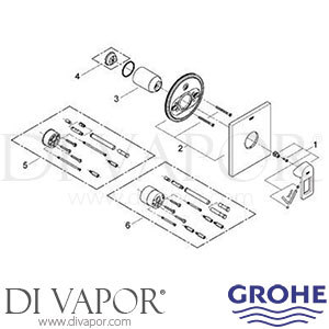 Grohe 19455 Quadra Single Lever Shower Mixer Trim Spare Parts