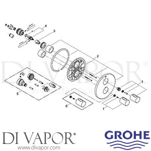 Grohe 19467 Grohtherm 3000 Cosmopolitan Thermostatic Shower Mixer Spare Parts