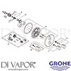 Grohe 19467 Mixer Spare Tech Diagram