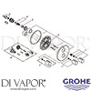 Grohe 19467LS0 Mixer Spare Tech Diagram