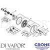 Grohe 19468A00 Spare Tech Diagram
