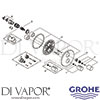 Grohe 19468BE0 Spare Tech Diagram