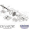 Grohe 19468GL0 Spare Tech Diagram