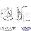 Grohe 19536 Mixer Spare Diagram