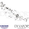 Grohe Ectos Single Lever Shower Valve Spares