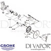 Grohe Ectos Single Lever Bath Shower Valve Spares
