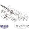 Grohe Grohtherm 3000 Cosmopolitan Thermostat Integrated 2-Way Diverter Shower Spares