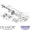 Grohe 19568000 Mixer Spare Tech Diagram