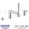 Grohe Eurodisc Cosmopolitan 4-Hole Single-Lever Bath Combination Tap Spare Parts