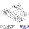 Grohe 19584000 Mixer Spare Tech Diagram