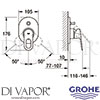 Grohe 19588000 Mixer Spare Tech Diagram