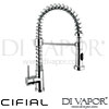 Cifial Techno K9 Double Spray Kitchen Tap Spare Parts