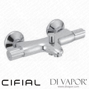 Cifial 1961010-625 Thermostatic Exposed Bath Shower Mixer Spare Parts