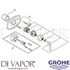 Grohe 19614EN0 Mixer Spare Tech Diagram