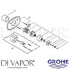 Grohe 19615000 Mixer Spare Diagram
