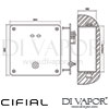 Cifial Infrared Built-In WM Electronic Flowmeter Button 9V Dimensions