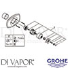 Grohe 19707BE0 Spare Tech Diagram