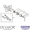 Grohe 19708BE0 Spare Tech Diagram