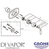 Grohe 19708ZB0 Spare Tech Diagram