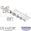 Grohe 19725000 Spare Diagram