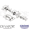 Grohe 19786000 Spare Tech Diagram