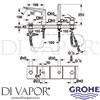 Grohe 19787001 Spare Diagram