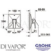 Grohe 19789000 Mixer Spare Diagram
